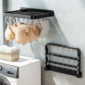 Best selling wall-mounted bathroom indoor drying socks rack