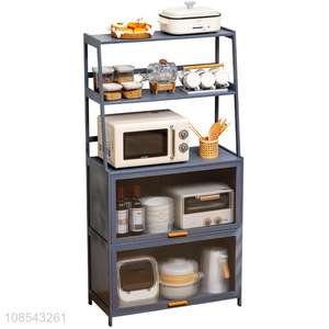 Good quality multi-layered storage cabinet shelves dishes oven racks