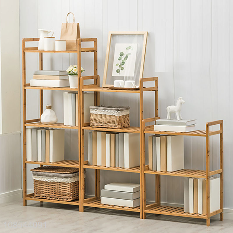 Good quality simple design storage rack bookshelf