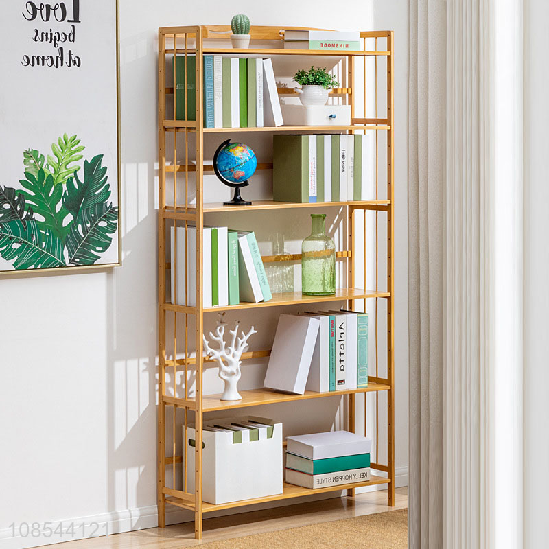Latest design multi-layer floor shelf bookcase bookshelf