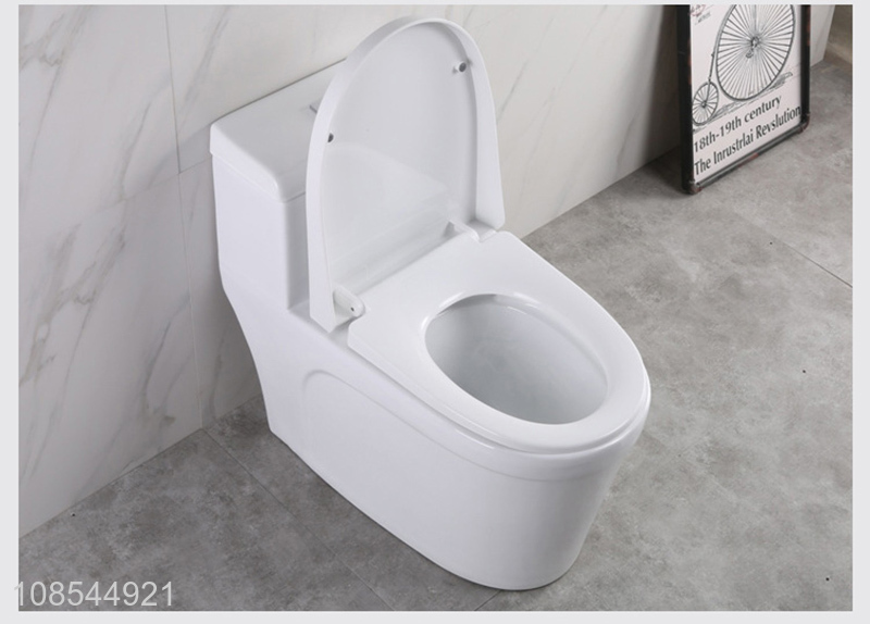 Wholesale glazed ceramic swirl flushing toilet one-piece toilet bowl