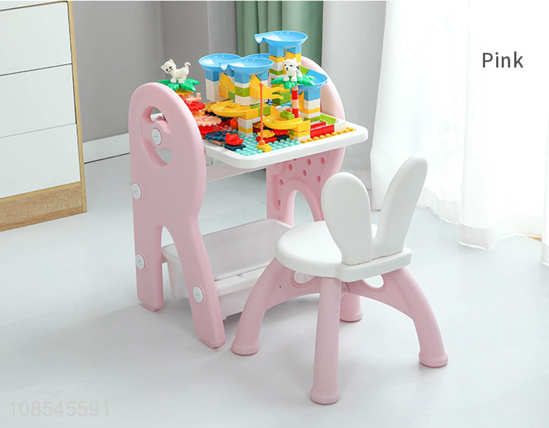 Best sale multi-functional baby building blocks desk