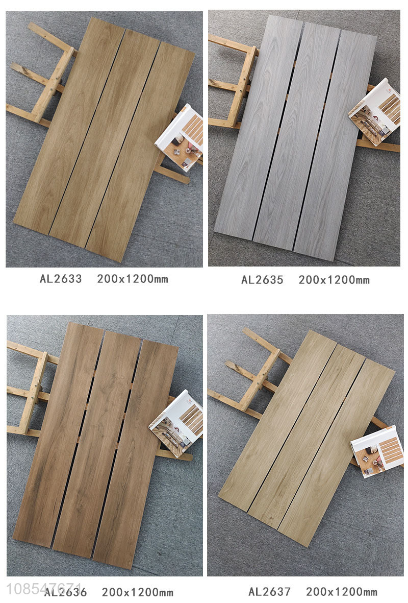 China factory imitation wood tile non-slip kitchen floor tile