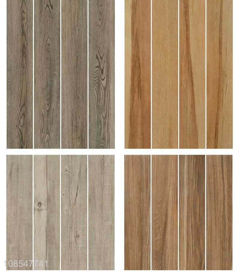 Factory supply glazed wood grain brick bathroom floor tiles