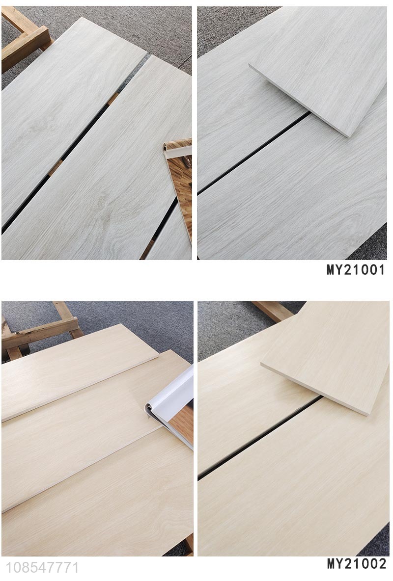 New products all-porcelain wood grain tile floor tile