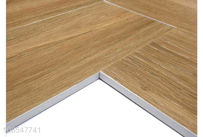 Factory supply glazed wood grain brick bathroom floor tiles