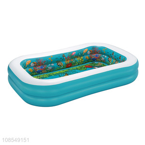 Hot sale rectangular inflatable swimming pool for kids baby