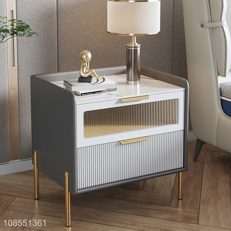 Good quality modern solid bedside storage cabinet for sale