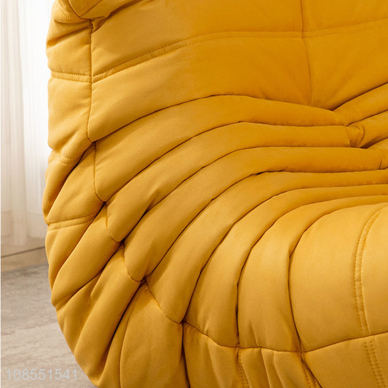 China wholesale yellow living room sofa minimalist floor sofa