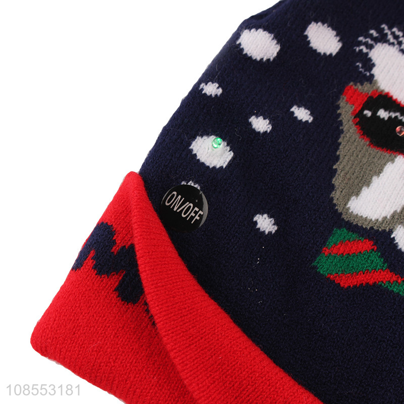 Top quality cartoon warm christmas beanie hat knitted hats