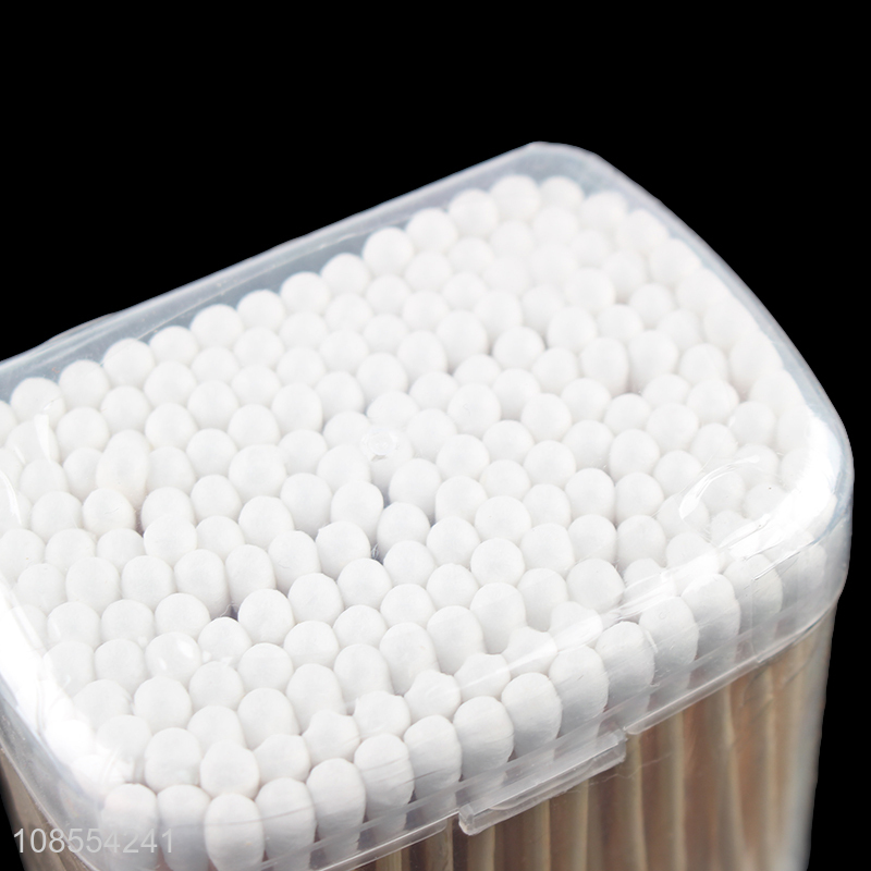 Wholesale 200pcs multipurpose disposable bamboo cotton swabs