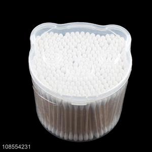 Wholesale 300pcs disposable wooden stick cotton swabs for ears