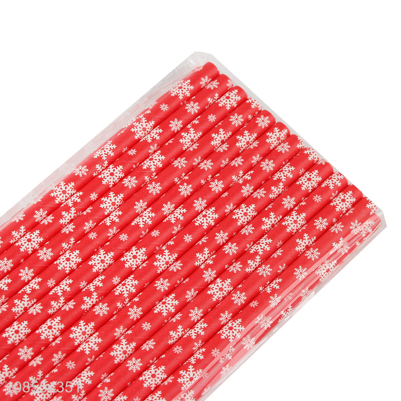 Most popular christmas style paper drinking straw
