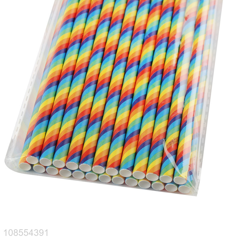 Factory supply eco-friendly party supplies paper straw