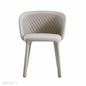 Wholesale simple pu leather upholstered dining chair for coffee shop