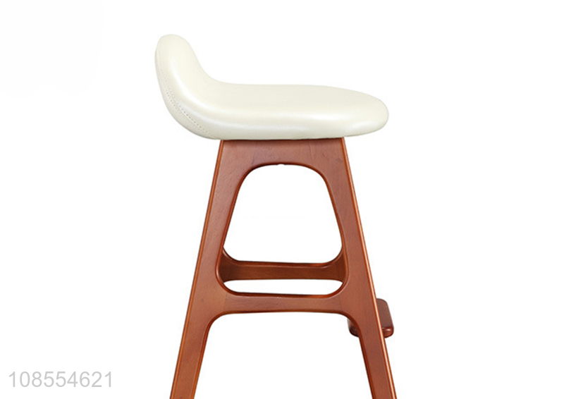 China imports solid wood pu leather bar stool chair bar supplies