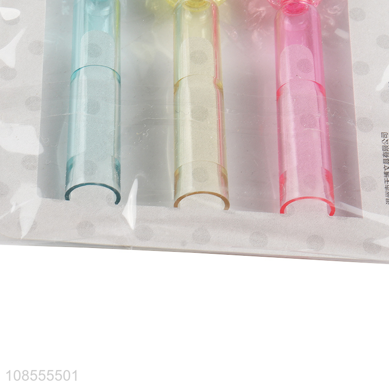 Hot selling 3pcs plastic pencil caps student school supplies