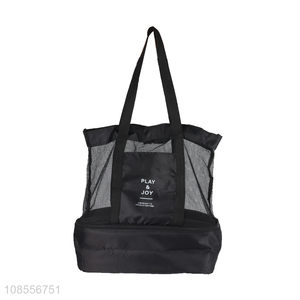 China wholesale eco-friendly black handbag shopping bag