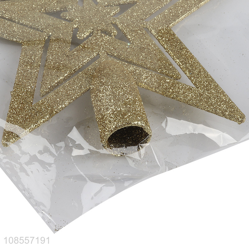 Best quality christmas tree topper glitter star for sale