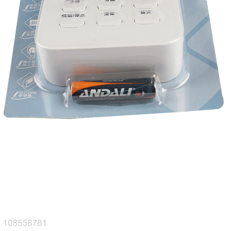 Factory wholesale multi-function electronic timer with battery for kitchen