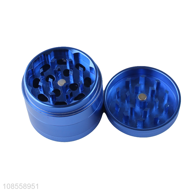 Wholesale 48mm 4 layered aluminum alloy smoke grinder metal spice grinder