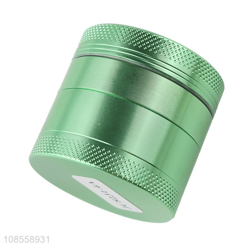 Wholesale 40mm 4 layered aluminum alloy smoke grinder metal herb grinder