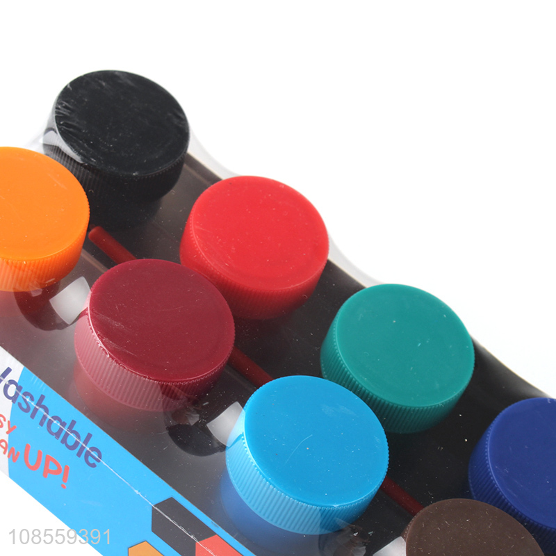 Online wholesale 12 colors acrylic paints set with paintbrush