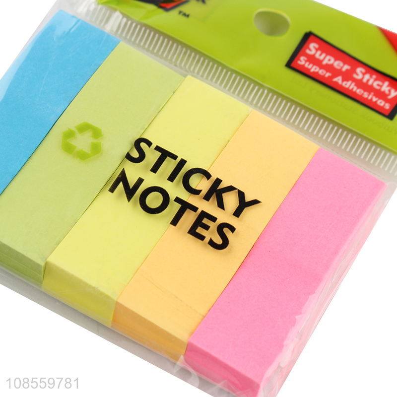 Wholesale 5 colors 100 sheets sticky note office school stationery