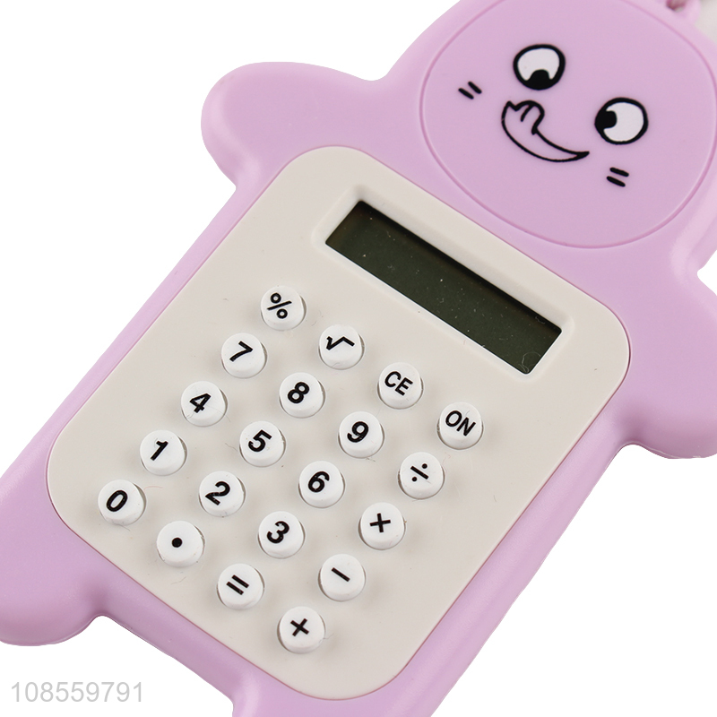 Wholesale mini cute pocket calculator keychain for student