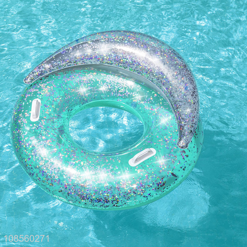 China products glitter swimming pool inflatable float lounge