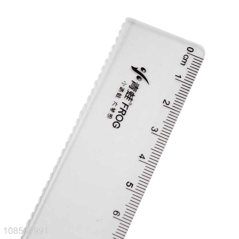 Custom logo 4-piece set plastic ruler set includes protractor