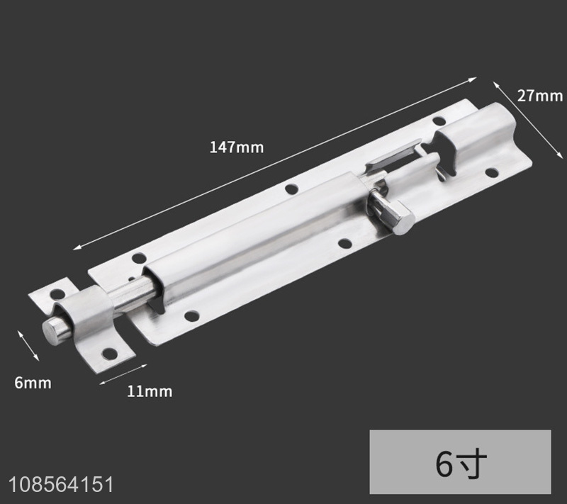 Wholesale 1-6 inch stainless steel door and window bolts anti-theft clasp