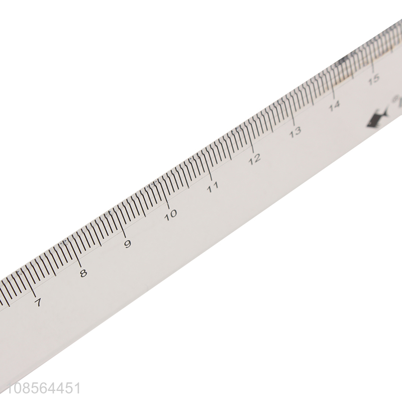 Cheap transparent straight digital ruler for stationery