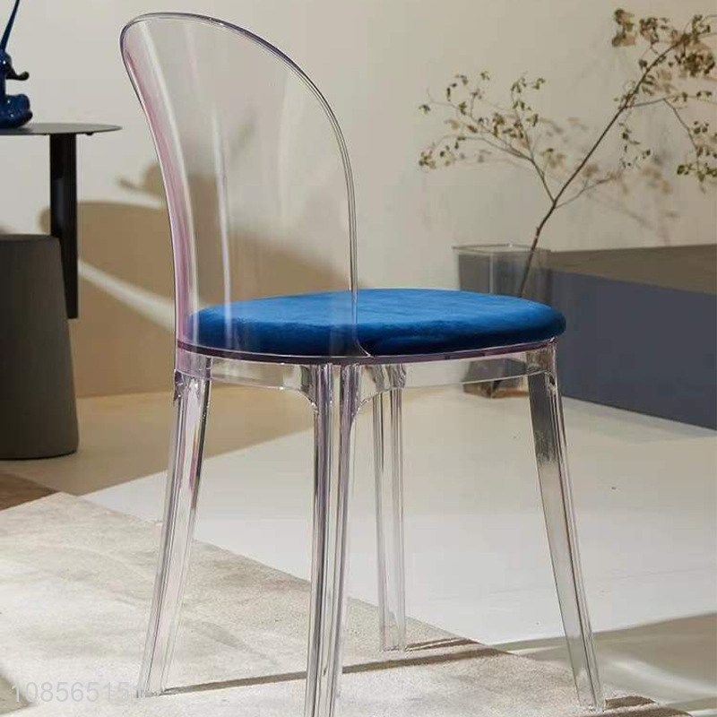 Wholesale transparent acrylic chair household dining chair makeup chair