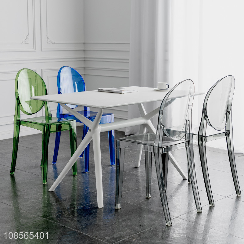 New product transparent dining chair ghost chair crystal dressing chair