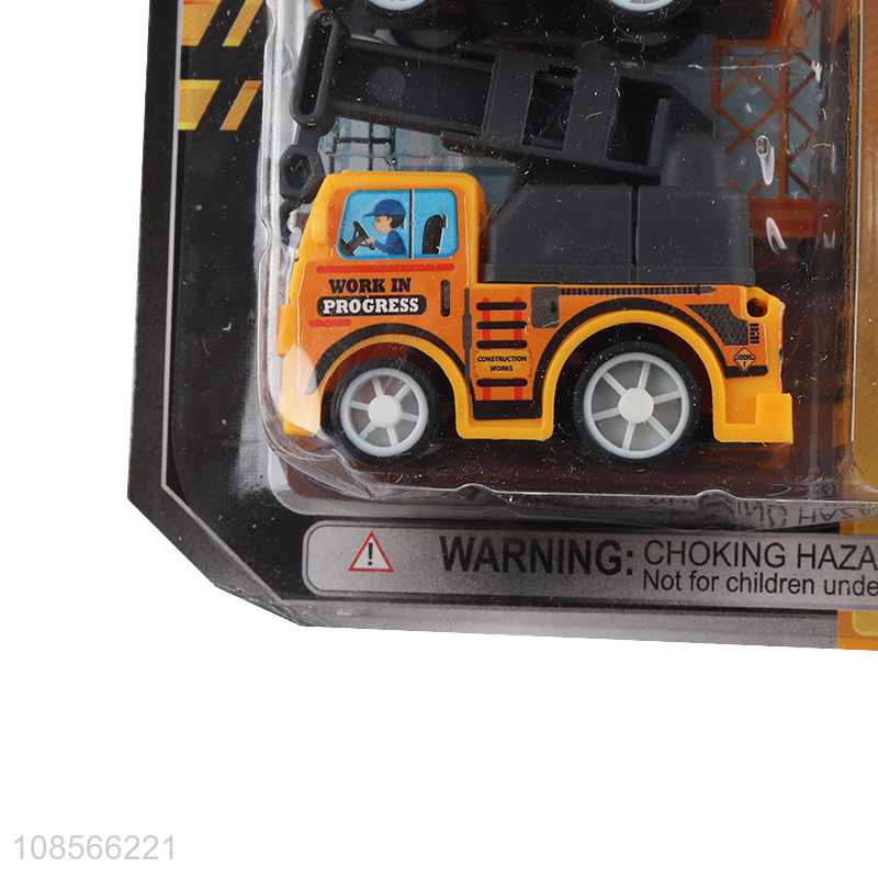 Online wholesale pull-back city engineering truck toy