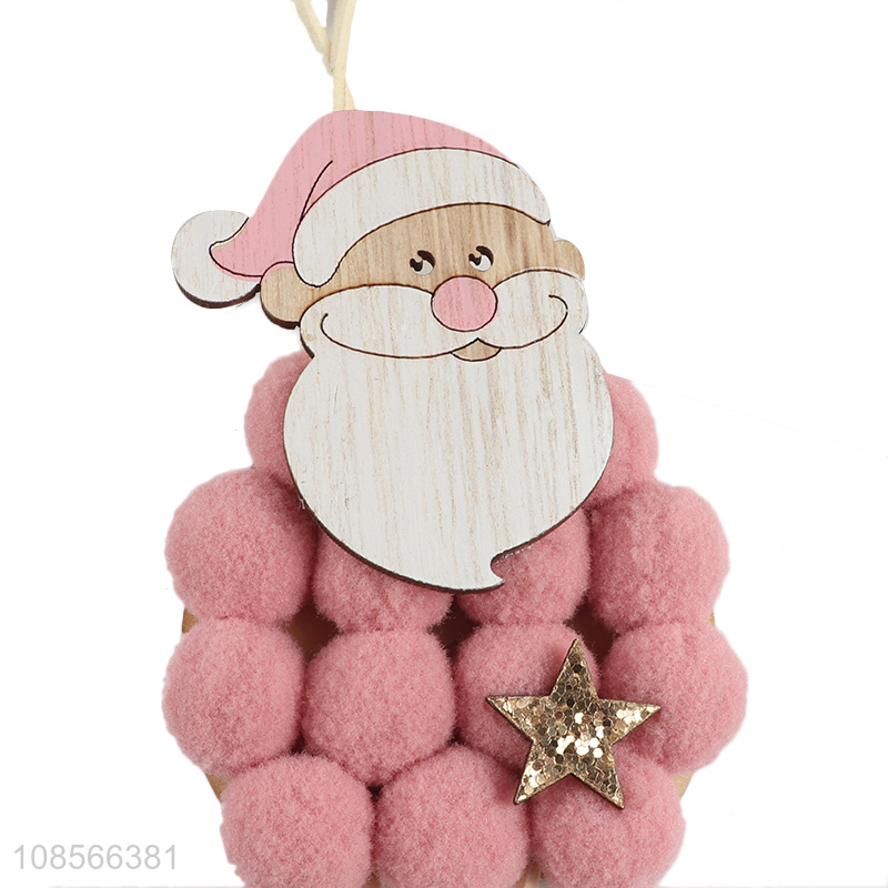 Low price xmas tree decoration wooden hanging ornaments