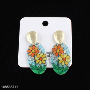 Good quality Bohemia acrylic earrings statement earrings