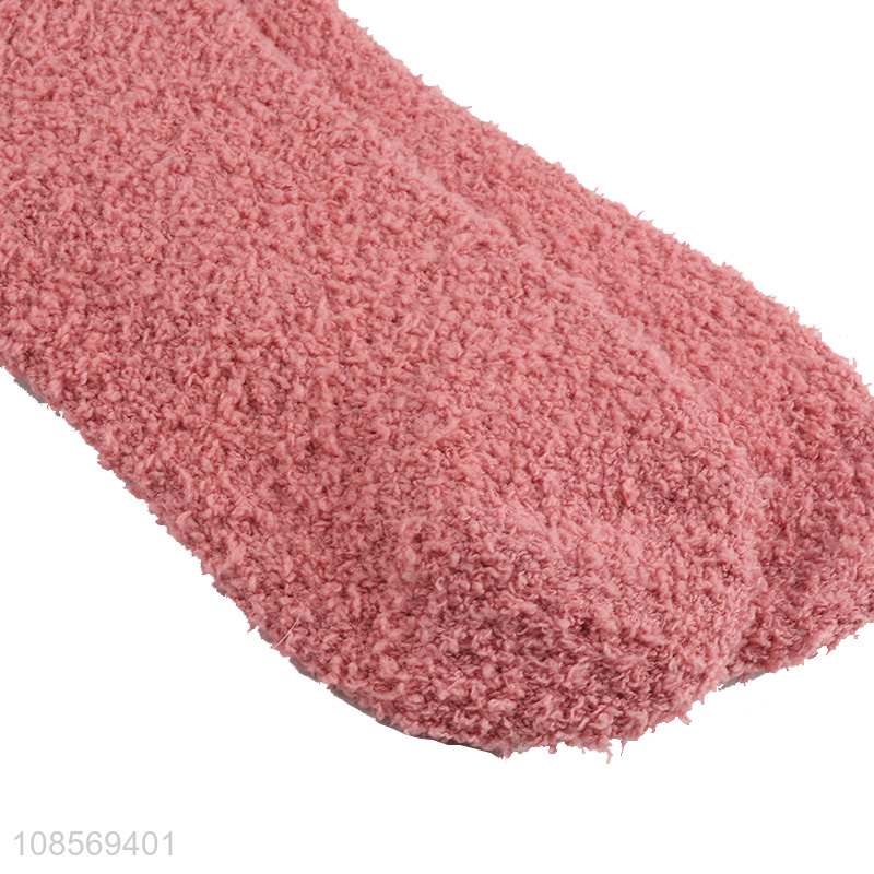 Hot products warm winter indoor floor plush cotton socks