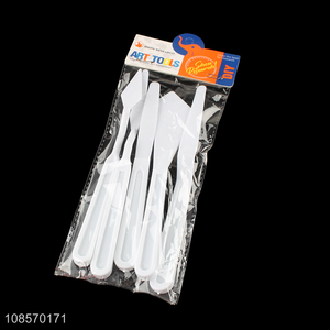 Yiwu factory art tools plastic palette knife set for sale