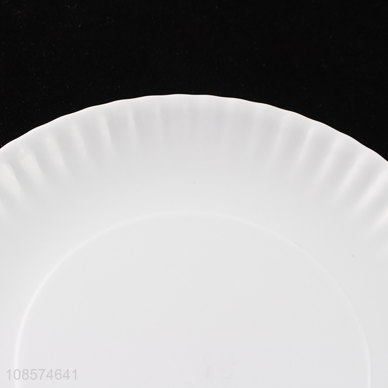 Most popular white round decorative melamine plate for sale