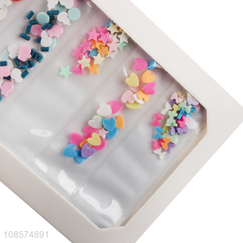 Wholesale DIY nail art decoration colorful resin nail stones