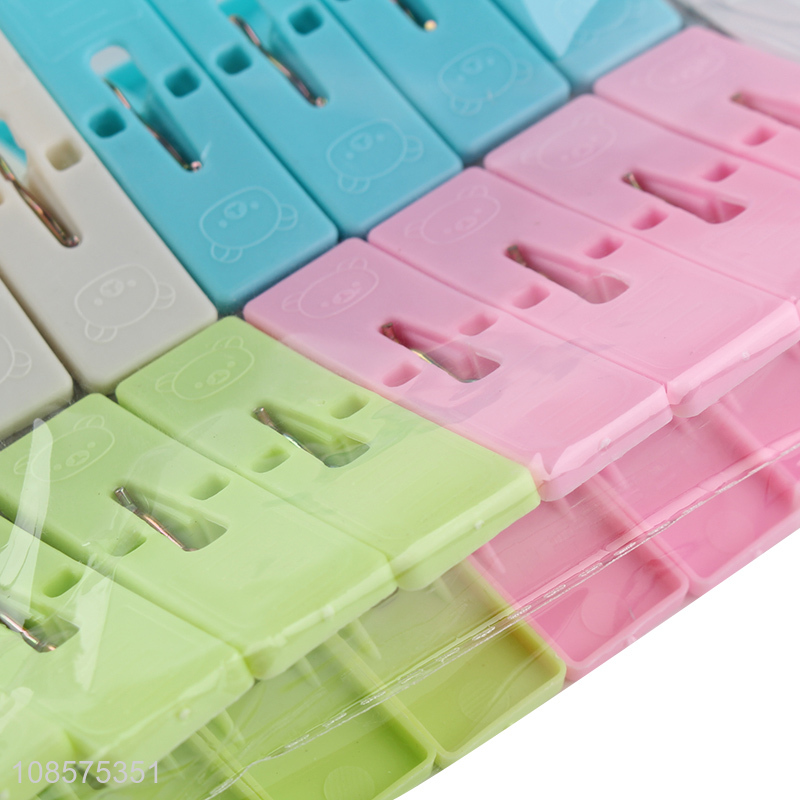 Good quality 16pcs plastic clothespins laundry clothes pegs