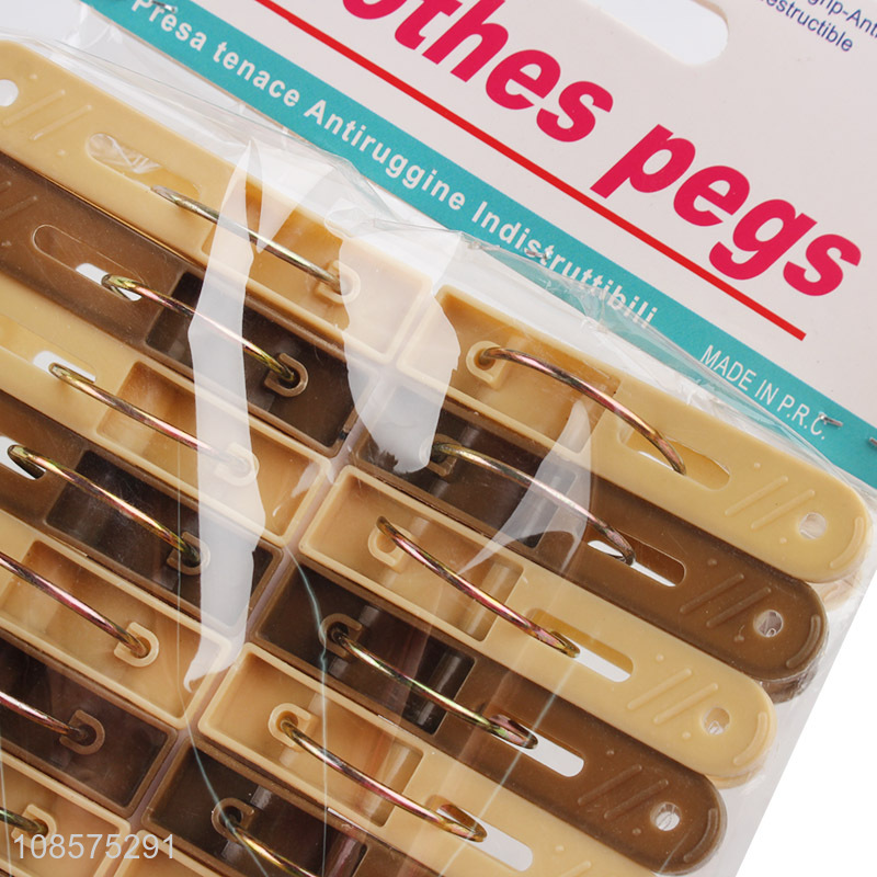 Wholesale 20pcs heavy duty plastic clothespins for hanging