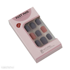 Good price 24pcs <em>nail</em> tips full cover <em>fake</em> nails