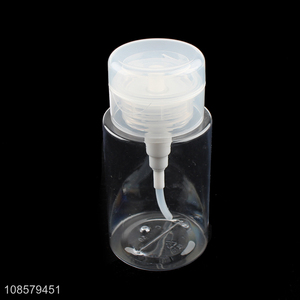 Wholesale 150ml plastic nail polish remover bottle with pump