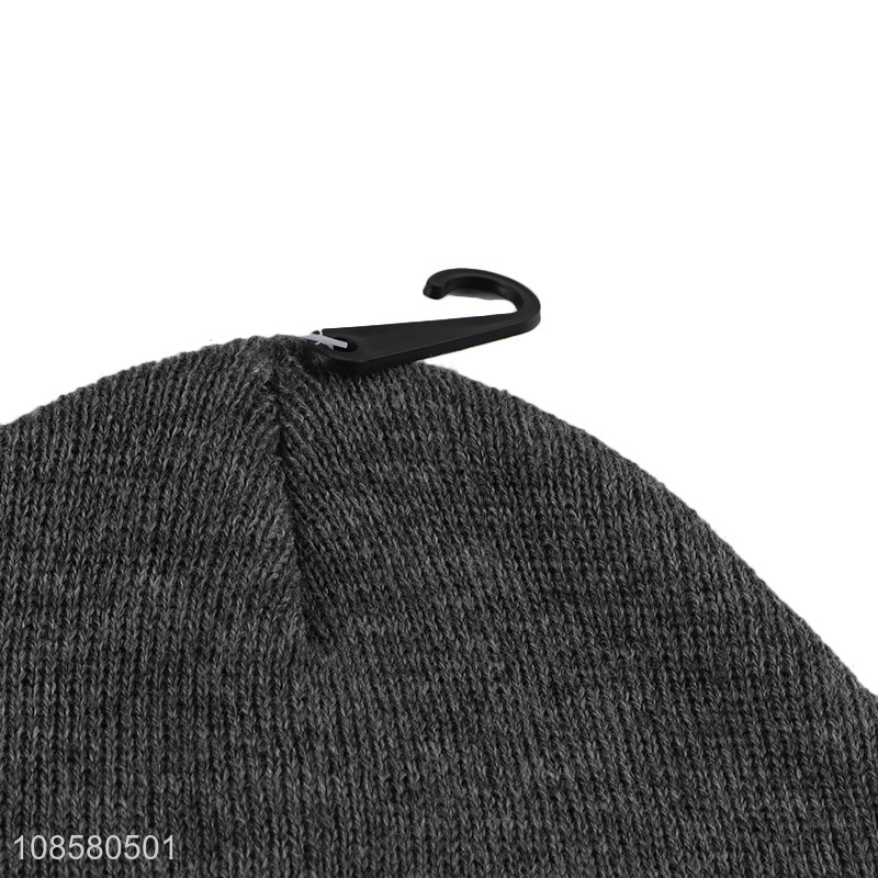 Wholesale men women winter cap acrylic knitted beanie hat