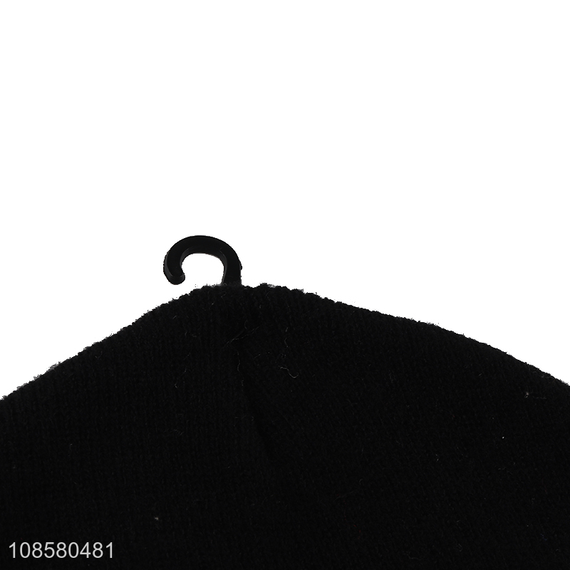 Good quality unisex acrylic knitted beanie hat winter warm hat