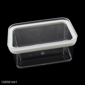 Wholesale transparent fresh-keeping butter storage box for refrigerator