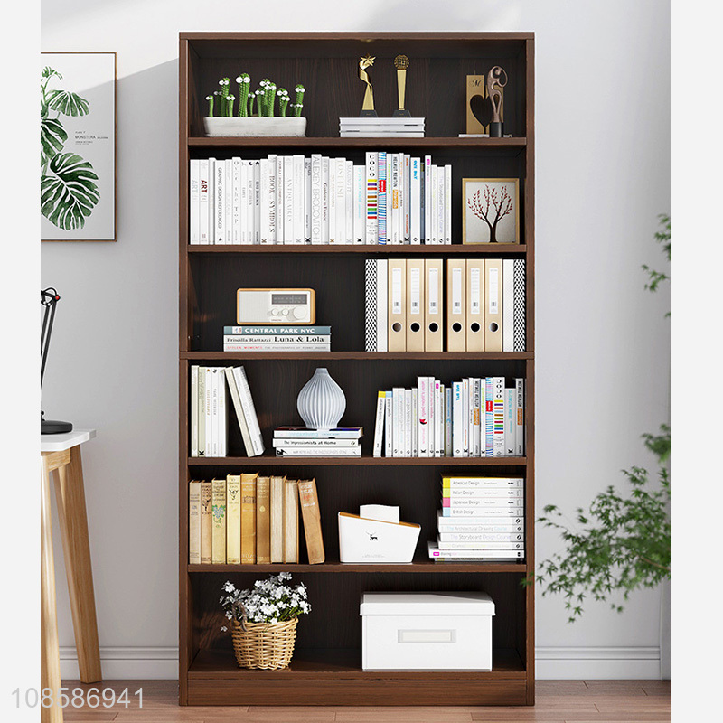 Good quality 6-layered artificial board bookcase booksheves